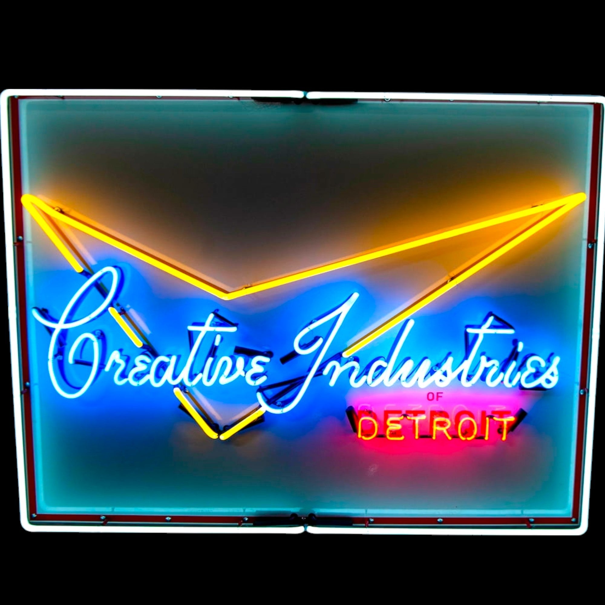 Skunkworks Real Glass Neon Sign - Creative Industries of Detroit - Authentic Vintage Reproduction - Mopar Advertising Display
