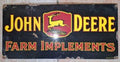 John Deere Farm Implements Porcelain Enamel Vintage Metal Reproduction