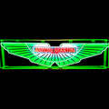 Aston Martin Wings Neon Die Cut Sign - Real Glass, Porcelain, Metal Can - Old Dealership Advertising