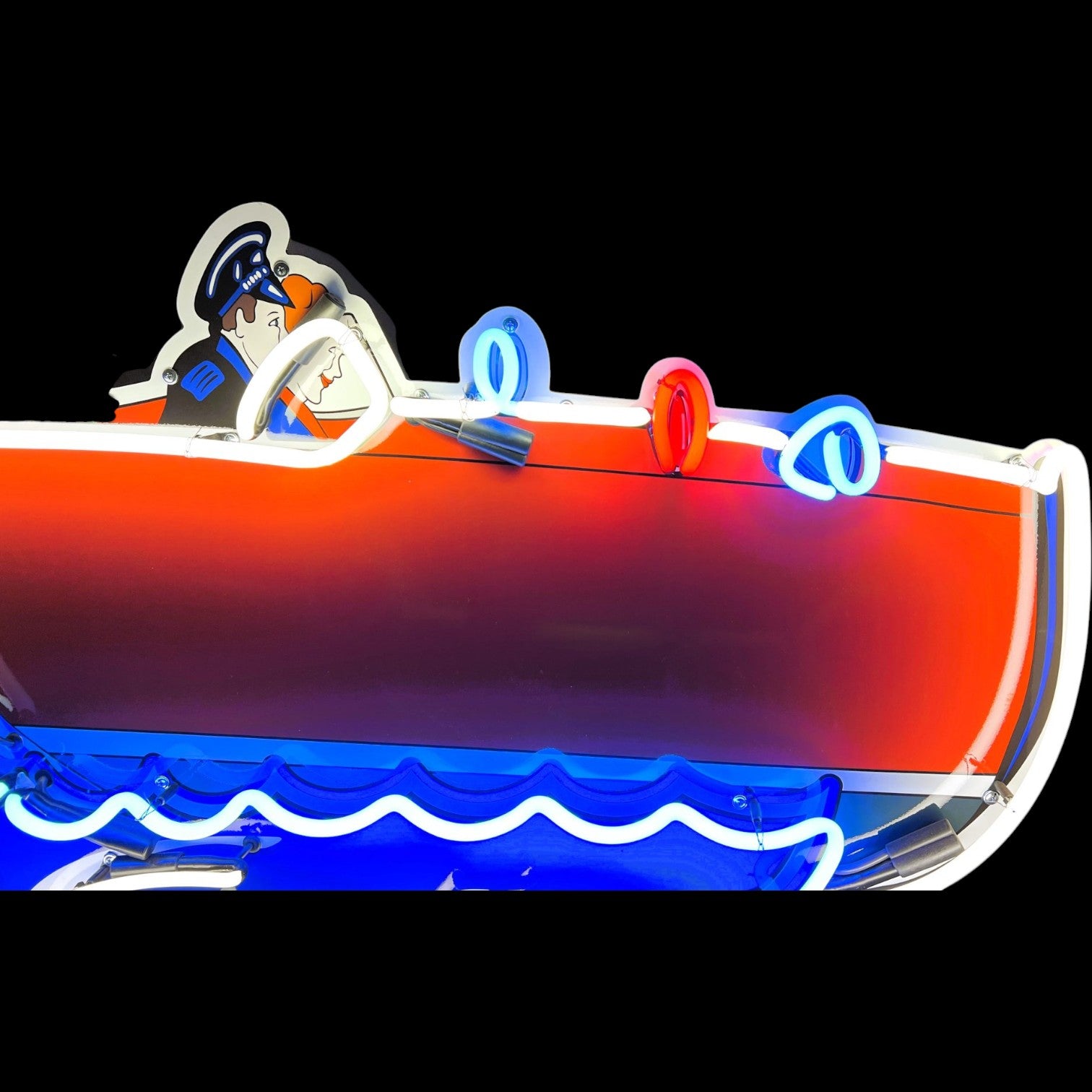 Marine Chris Craft Speedboats Neon Reproduction Die Cut Boat Lighted Advertising Sign