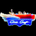 Marine Chris Craft Speedboats Neon Reproduction Die Cut Boat Lighted Advertising Sign