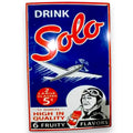Drink Solo Soda Panel Porcelain Enamel Vintage Metal Reproduction