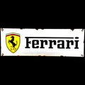 Ferrari Dealer Emblem Porcelain Enamel Vintage Metal Reproduction