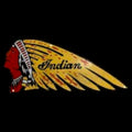 Indian Motorcycles Head Die Cut Porcelain Vintage Metal Sign