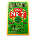 Jack Daniel Old No 7 Whiskey Porcelain Enamel Vintage Metal Reproduction