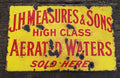 JH Measures Aerated Water Porcelain Enamel Vintage Metal Reproduction