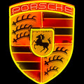 Porsche Emblem Neon Sign - Real Glass, Porcelain, Steel Can