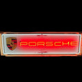 Reproduction Porsche Glass Neon Porcelain Sign Auto Dealership Reproduction