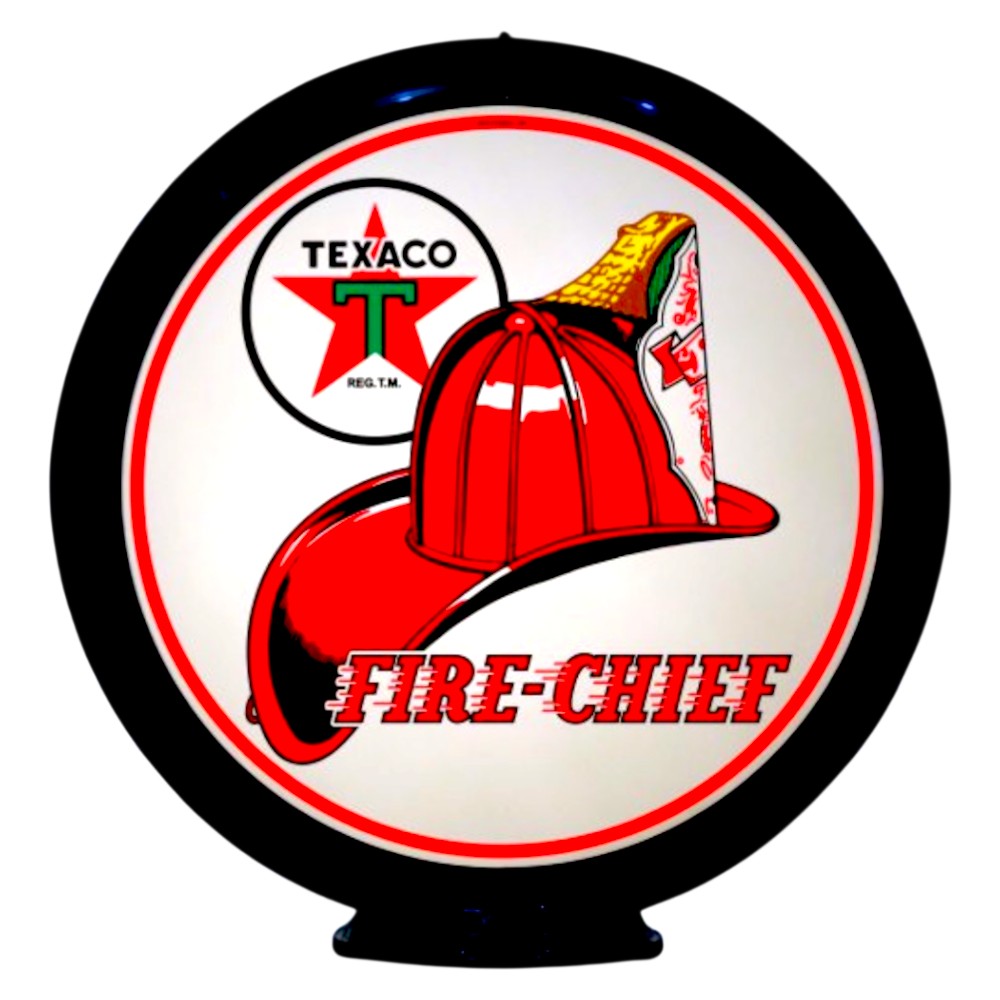 Texaco Fire Chief Lighted Globe Gas Pump Topper