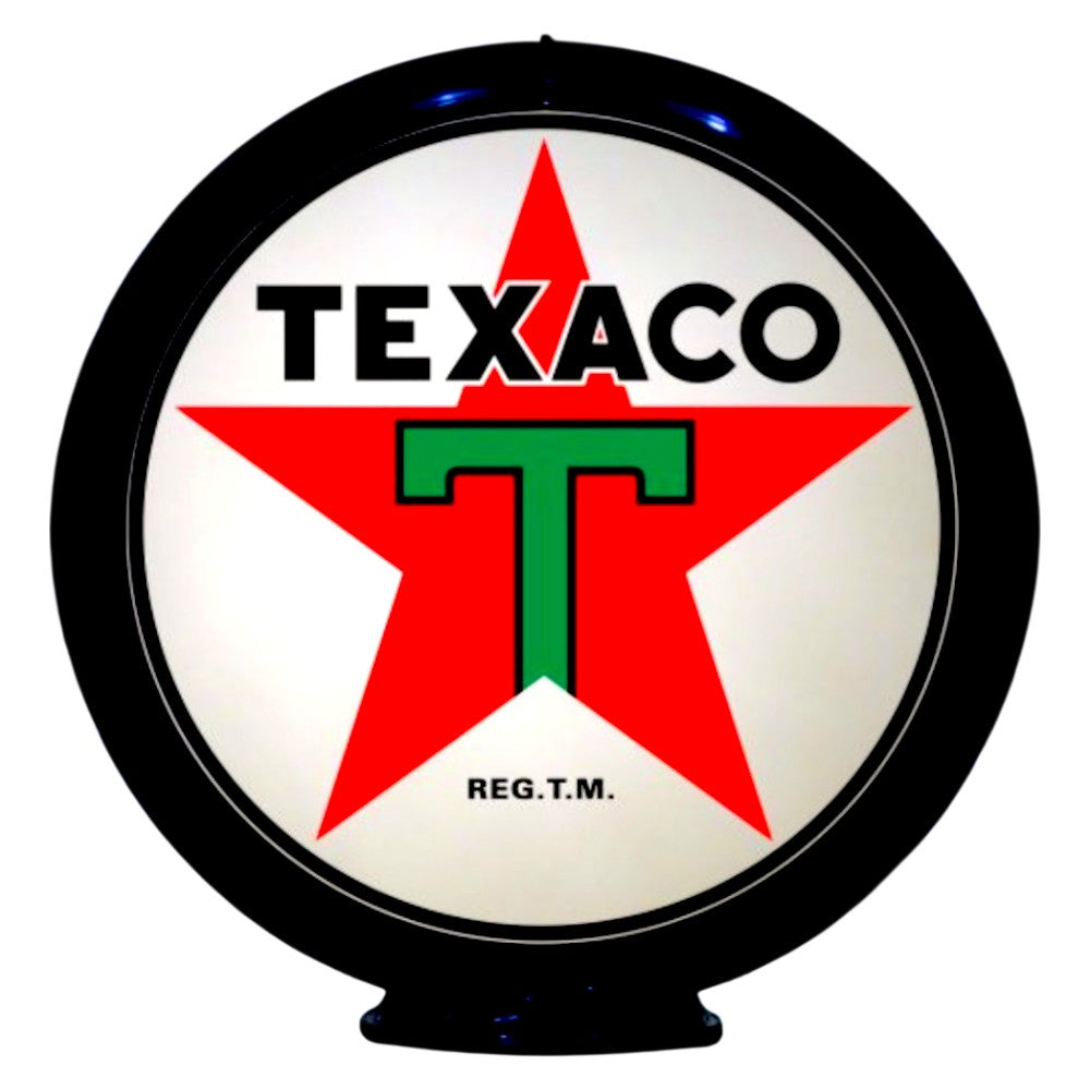 Texaco Red Star Lighted Globe Gas Pump Topper